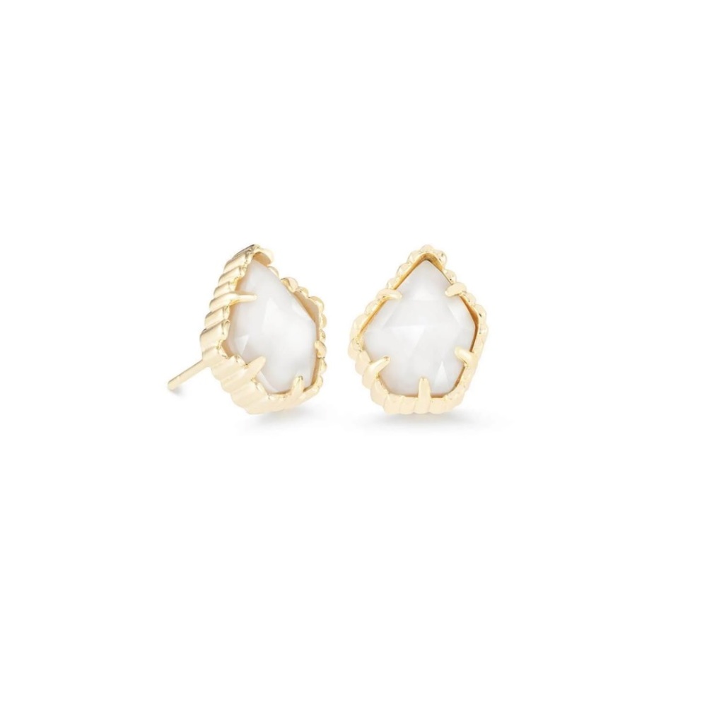 Kendra Scott Tessa pendant earrings in mother of pearl/gold